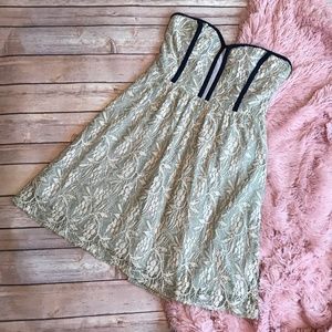 Pins & Needles Strapless Bustier Lace Dress